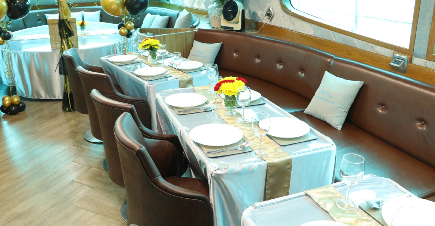 Dining area inside DAOMARINE YACHT